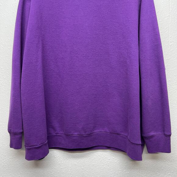 Just My Size Purple Sweatshirt Womens 3X Athleisure Casual Everyday Wear Lounge - Picture 8 of 10